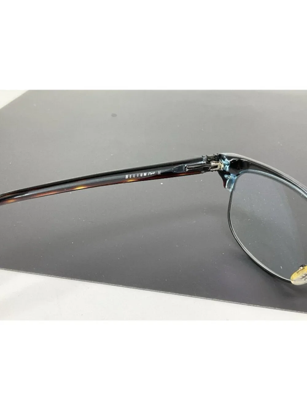 Helium Eyeglasses Womens Tortoise Blue 4246 Cat Eye Frames 51-16-135